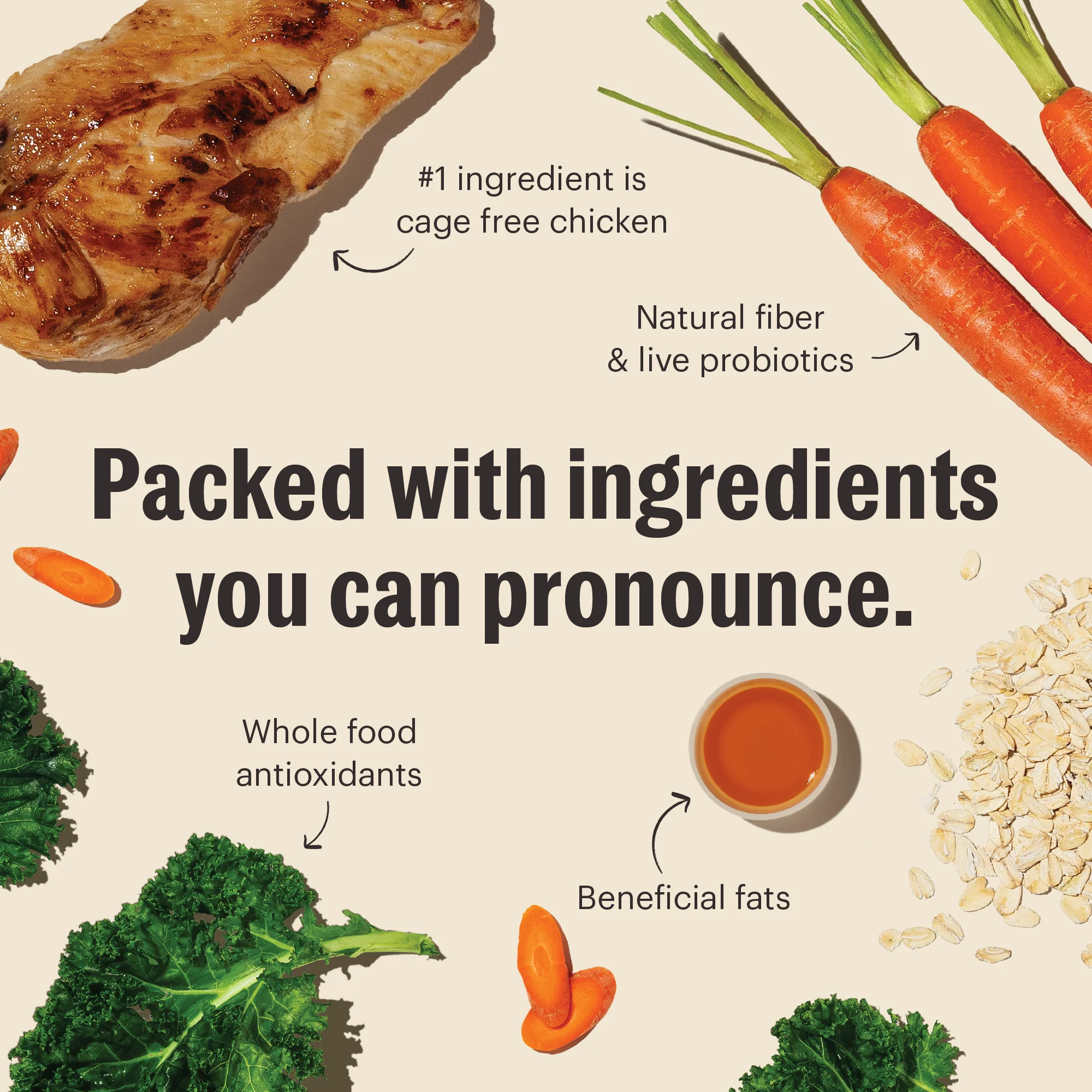 Whole Grain Chicken Whole Food Clusters for Small Breeds - Image 3